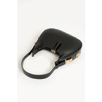 Kadın Rugan Deri Baget Cherry Bag  Fermuar Kapamalı Cherry Bag Özel Askı Detaylı Kol Çantası