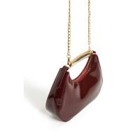 Kadın Cherry Model Gold Detaylı Fermuarlı Uzun Askılı El ve Omuz Çantası