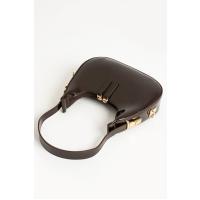 Kadın Rugan Deri Baget Cherry Bag  Fermuar Kapamalı Cherry Bag Özel Askı Detaylı Kol Çantası